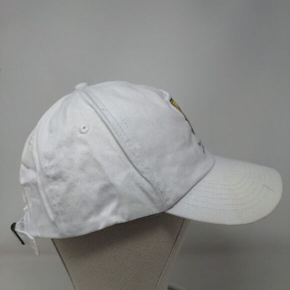 US Med Savers Slideback Hat White One Size Adjustable Vented Hole Promotique - Picture 4 of 7